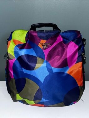 Poaba Abstract Circle Print Backpack NWOT